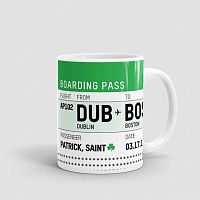 St. Patrick's Boarding Pass - Mug