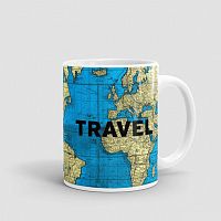 Travel - World Map - Mug