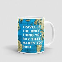 Travel Is - World Map - Mug