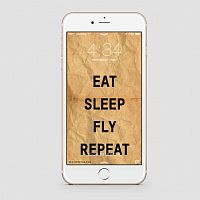 Eat Sleep Fly - Mobile wallpaper
