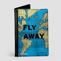 Fly Away - World Map - Passport Cover