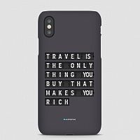 Travel is - Flight Board - Phone Case
