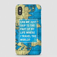 Can We Just - World Map - Phone Case