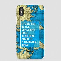 It's Better - World Map - Phone Case