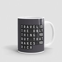 Travel is - Flight Board - Mug