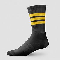 Black Pilot Stripes - Socks