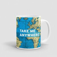 Take Me - World Map - Mug
