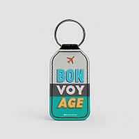 BON VOY AGE - Leather Keychain