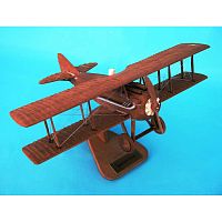 Spad Xiii Natural Wood 1/20 (asprnwt) Mahogany Aircraft Model