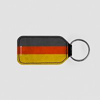 German Flag - Leather Keychain