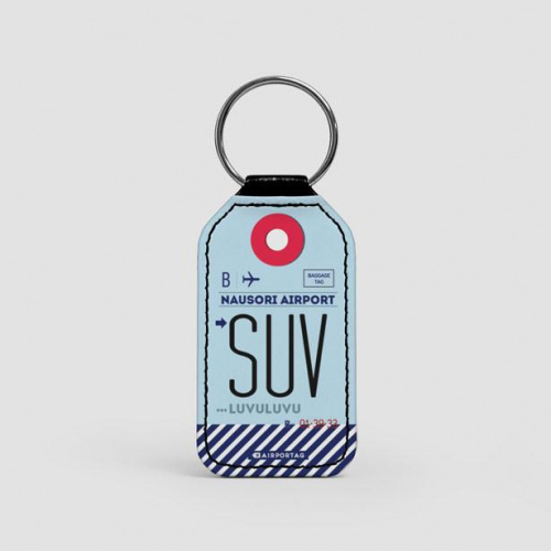 SUV - Leather Keychain