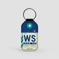 WS - Leather Keychain