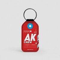 AK - Leather Keychain