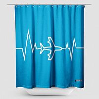 Heartbeat - Shower Curtain