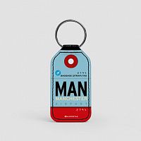 MAN - Leather Keychain