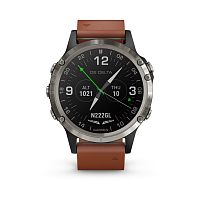 Garmin D2 Delta Watch (коричневый кожаный ремешок Band 47 мм )