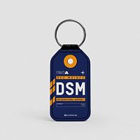 DSM - Leather Keychain