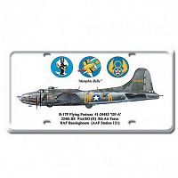 B-17 Flying Fortress License Plate Cover