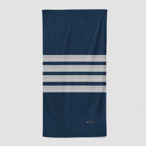 Pilot Stripes Silver - Beach Towel