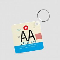 AA - Square Keychain