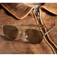 Aviator Sunglasses - 52mm (Olive Frame)