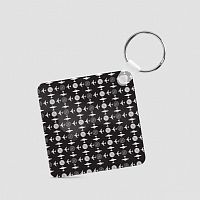 Pan Am Plane Pattern - Square Keychain