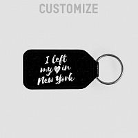 I Left My Heart - Leather Keychain