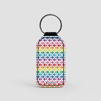 Planes Rainbow - Leather Keychain