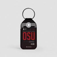 OSU - Leather Keychain
