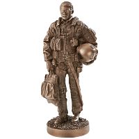 Military Pilot Sculpture