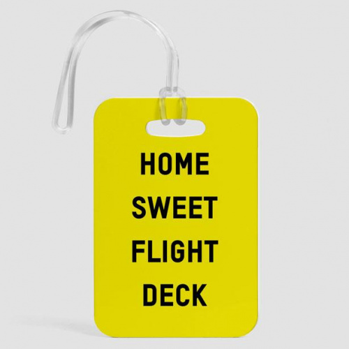 Home Sweet Flight Deck - Luggage Tag