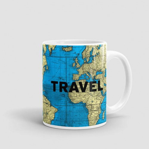 Travel - World Map - Mug