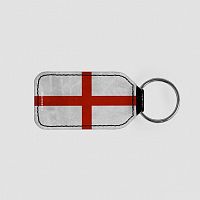 England's Flag - Leather Keychain