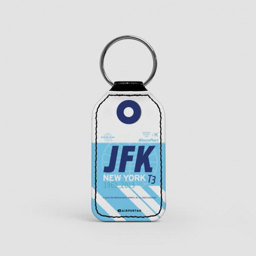 JFK World Port - Pan Am - Leather Keychain