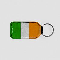 Irish Flag - Leather Keychain