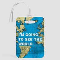 I'm Going - World Map - Luggage Tag