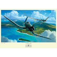 Pappy Boyington “Come Up and Fight” Artist Signed Print