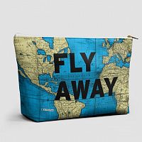 Fly Away - World Map - Pouch Bag