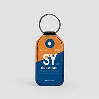 SY - Leather Keychain