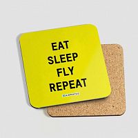 Eat Sleep Fly - Coaster