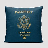 United States - Passport Throw Pillow