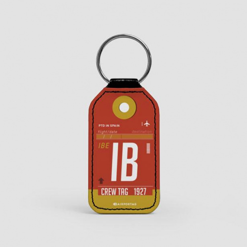 IB - Leather Keychain