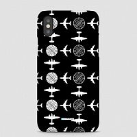 Pan Am Plane Pattern - Phone Case