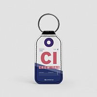 CI - Leather Keychain