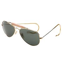 Ray-Ban Aviator Outdoorsman Sunglasses (58mm Gold Frame)