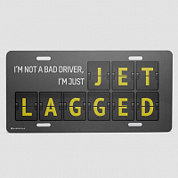Jet Lagged - License Plate