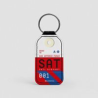 SAT - Leather Keychain