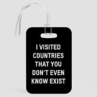 Visited Countries - Luggage Tag