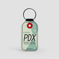 PDX - Leather Keychain