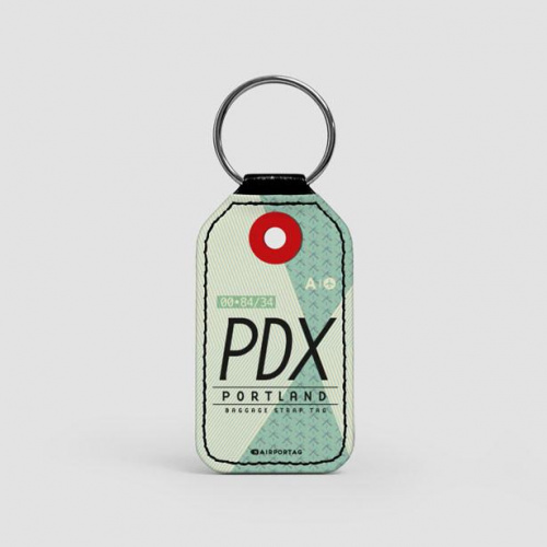 PDX - Leather Keychain